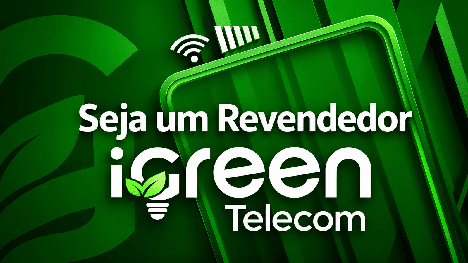 Adquira a sua licença iGreen Telecom, seja um revendedor de internet móvel e ganhe cada vez que seus clientes pagarem a conta de internet.